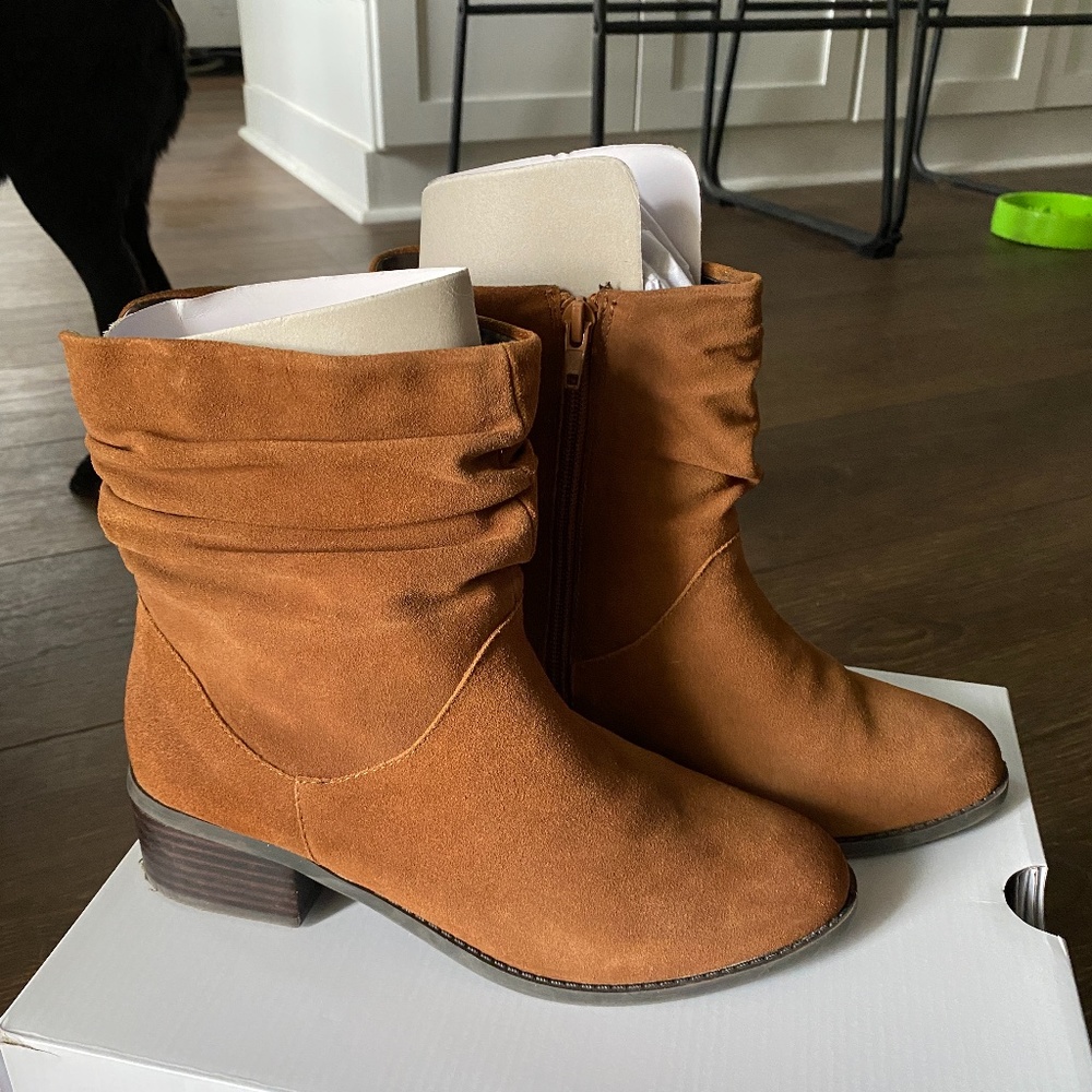 Aldo Isidora Brown Suede Booties